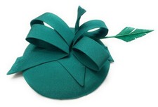 Sinamay Fabric Pillbox Hat Headband Feather Fascinator Ascot Hatinator Races UK