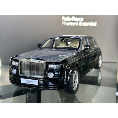KYOSHO 1:18 Rolls-Royce Phantom Extended Black/Silver Diecast