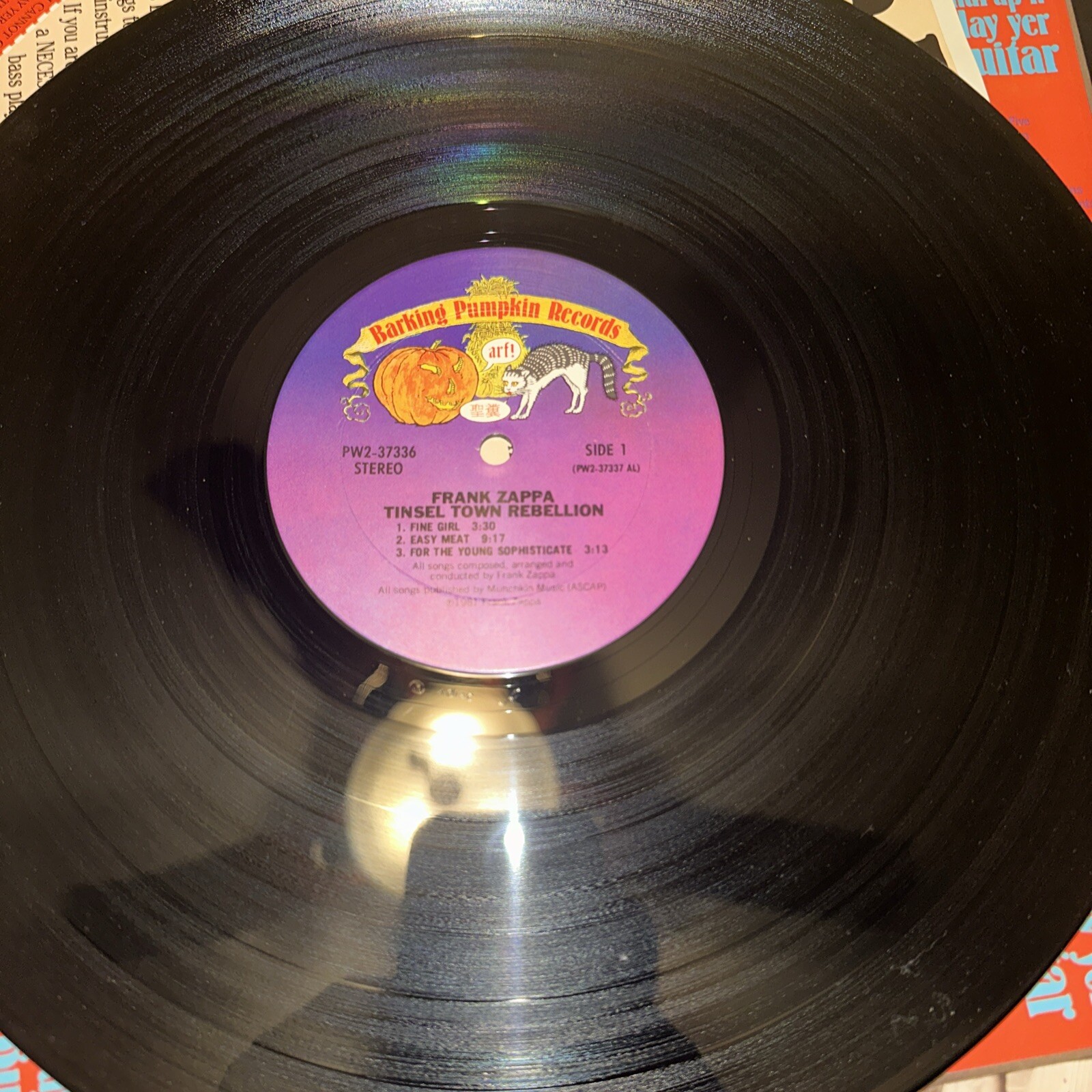 FRANK ZAPPATinsel Town RebellionBARKING PUMPKINPW2 373362 LPVinyl