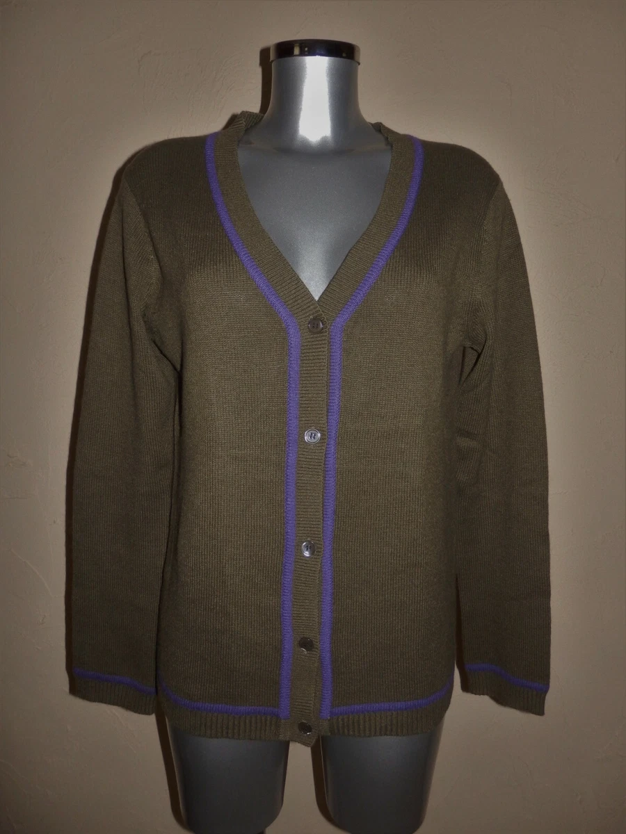 ERIC BOMPARD - Gilet Cardigan Kaki - Taille 40/42fr - Cachemire / Soie |  eBay