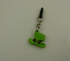 Leprechaun hat charm cell phone or fits Ipad charm ear cap dust plug green