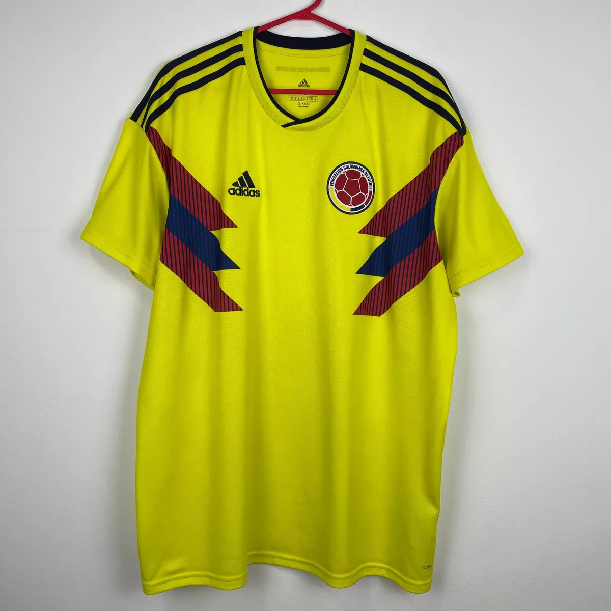 Colombia 2018 2019 Home Football Shirt Soccer Jersey Adidas Trikot