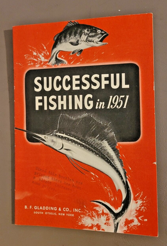 Vintage Gladding Fishing Lines "Successful Fishing in 1951" Booklet - Picture 1 of 6