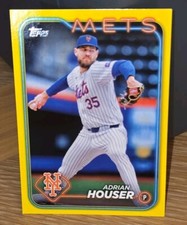 2024 Topps Update Yellow Border Parallel #US145 Adrian Houser New York Mets