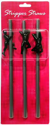 Drinking Straw Male Stripper Moveable Dancer Plastic Bachelorette Strap