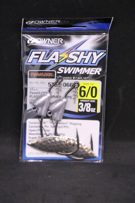 OWNER 5164-066 Flashy Swimmer w/ TwistLOCK CPS 2 Pack Size 6/0 Hook 3/8 oz