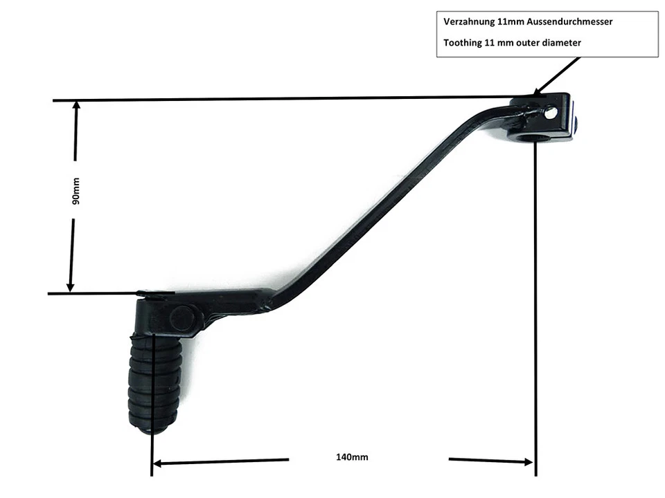 Schalthebel für Honda FMX 650/FX 650Vigor/SLR 650, NX650 Dominator, XL/XL600/650 - Bild 2 von 4
