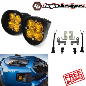 Details about Baja Designs® Squadron Amber LED Fog Lights Kit For Toyota Tacoma Tundra 4Runner