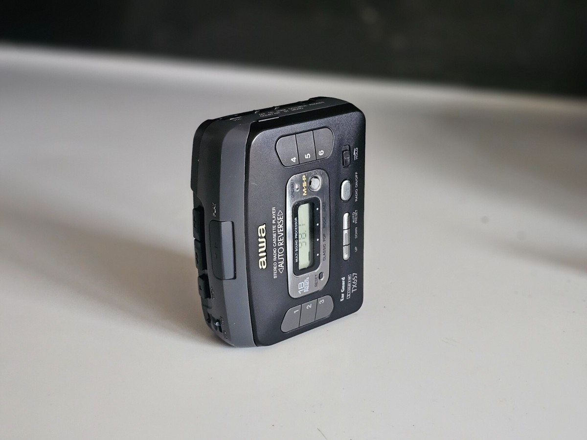 AIWA Walkman TX657 RADIO CASSETTE PLAYER Multi Sound processor