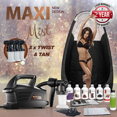 Maximist Evolution TNT 'MEGA' Spray Bräunungsset + Zelt, Lösungen & vieles mehr!