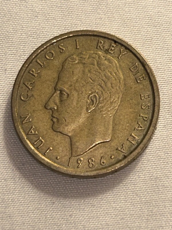 1986 Spain 100 PESETAS COIN (circulated)