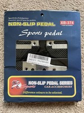 New R Sports 3 Piece Non-slip Sports Pedal Accessory Set Black Silver Xb-374 New R Sports 3 Piece Non-slip Sports Pedal Accessory Set Black Silver Xb-374