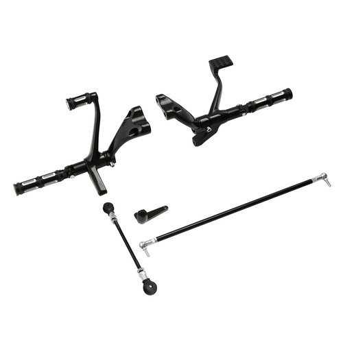 Forward Control Pegs Levers Linkage Fit For Harley Sportster XL883 1200 04-13 US - Picture 8 of 10