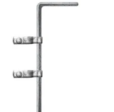 CHAIN LINK DROP ROD/PIN CANE BOLT for Chain Link Fence Gate (1-3/8 inch frames)