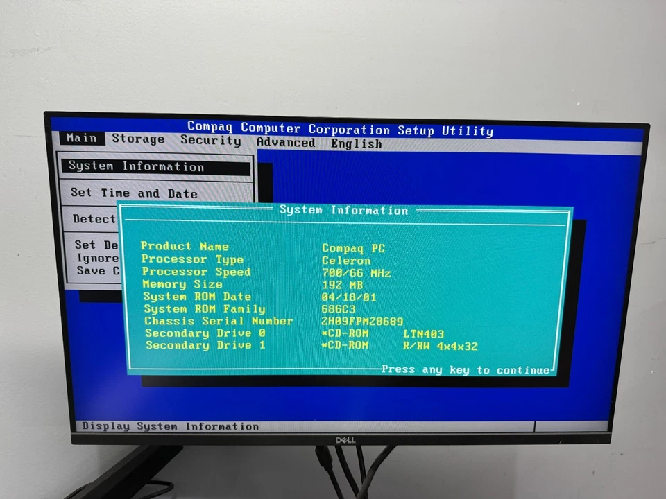 Compaq Presario 5BW250 Intel Celeron700 Mhz 192MB RAM NO OS/HDD - Image 3 of 4