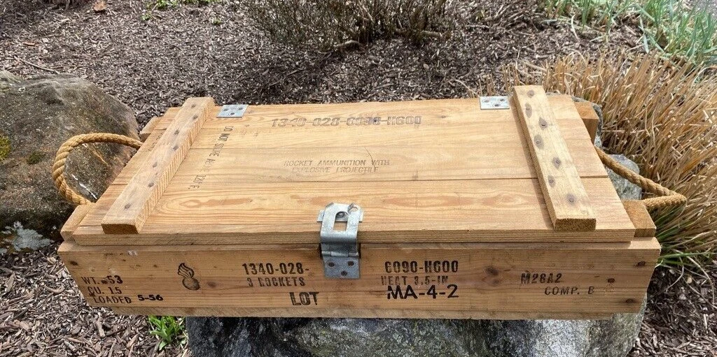 Wooden Ammunition Box