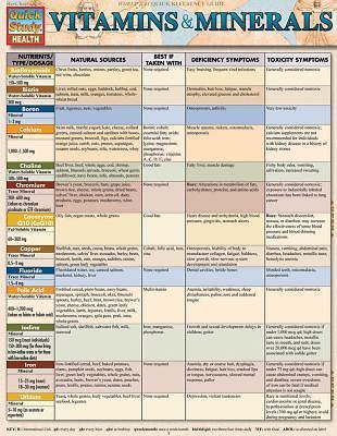 Vitamins & Minerals: a QuickStudy Laminated Reference Guide [QuickStudy Health]