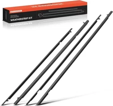 A-Premium  4PCS Window Molding Trim Weather Stripping Kit Compatible with Honda