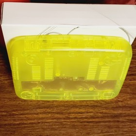 PS1 Console Replacement Shell Case SLIM PS ONE Playstation NEON GREEN Blacklight