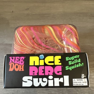 Neu NeeDoh Nice Berg Swirl XL Giant Nee Doh Squishy Swirl Orange Pink Gelb NEU