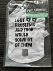 Dog Pet Shirt - 99 problems - by FuzzYard suit 35-39cm long NEW clothing