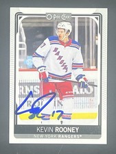 Kevin Rooney Signed 2021-22 O-Pee-Chee IP Auto Not Authenticated Rangers