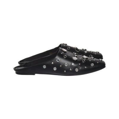 H&M, Pantoletten, Größe: 42, Schwarz, Damen #eqp