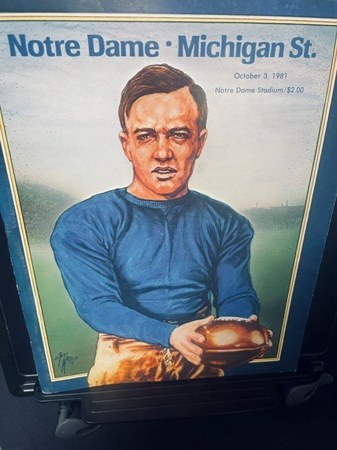 1981 Notre Dame v Michigan State Football Program