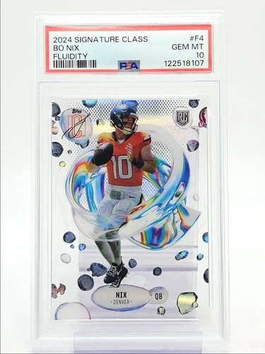 BO NIX 2024 TOPPS SIGNATURE CLASS FLUIDITY ROOKIE A RC PSA 10 Q0004