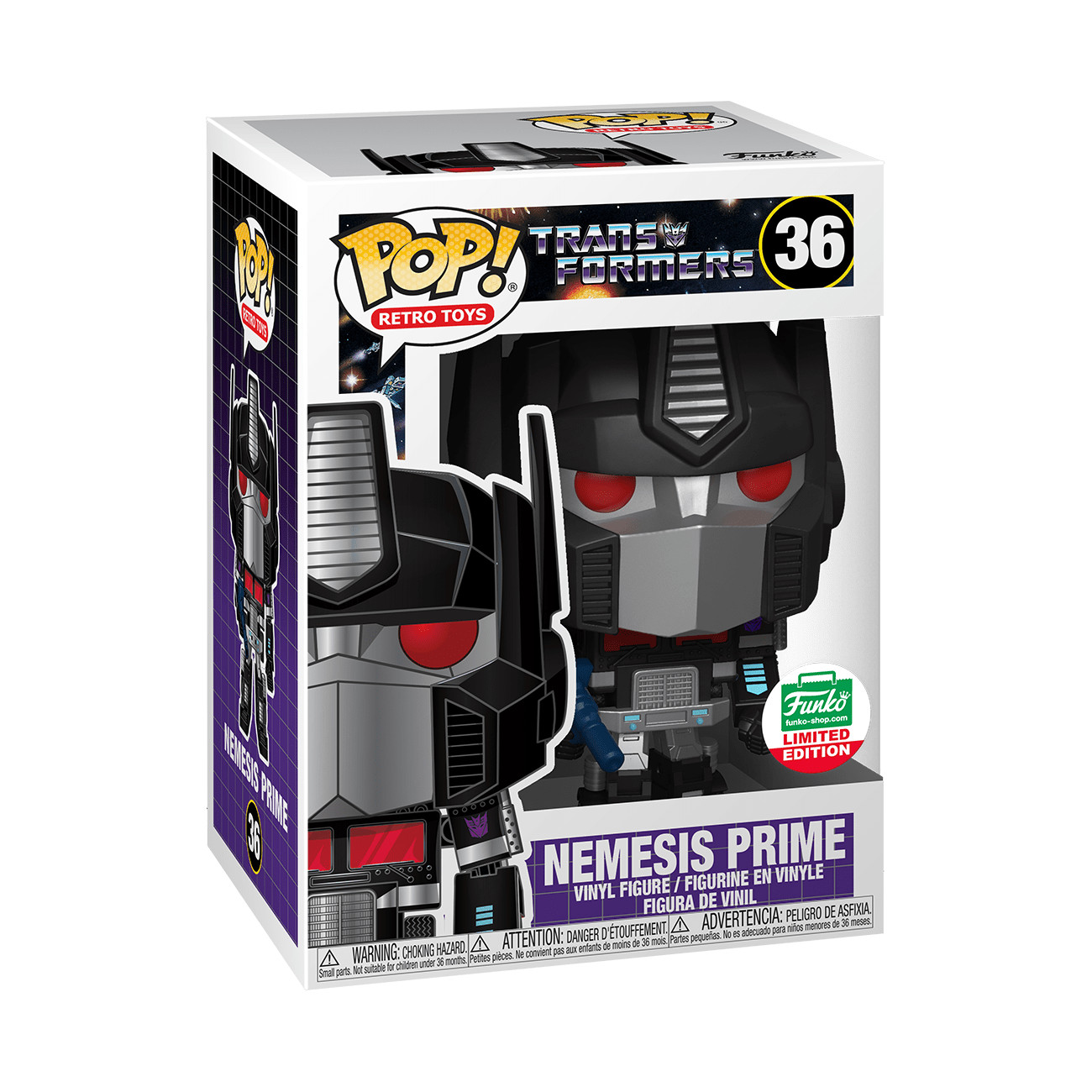 Funko Pop! Retro Toys Transformers Nemesis Prime #36 Funko Exclusive
