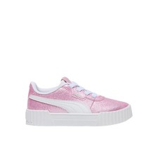 PUMA Carina 3.0 Glitz Lace Up Youth Girls Pink Sneakers Casual Shoes 40547201