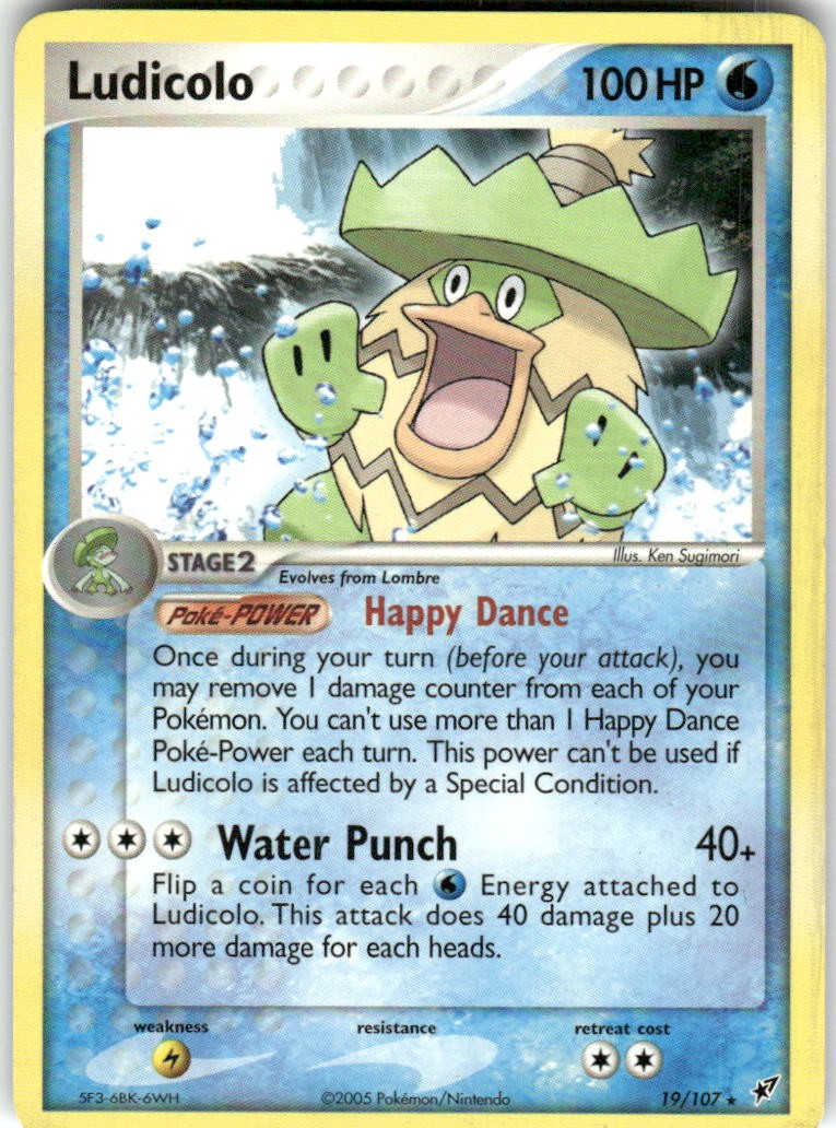 LUDICOLO 19/107 RARE DEOXYS POKEMON NM/M