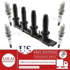 1pcs Ignition Coil and 4pcs Spark Plug For 2010-2016 Chevrolet Cruze 1.8L L4