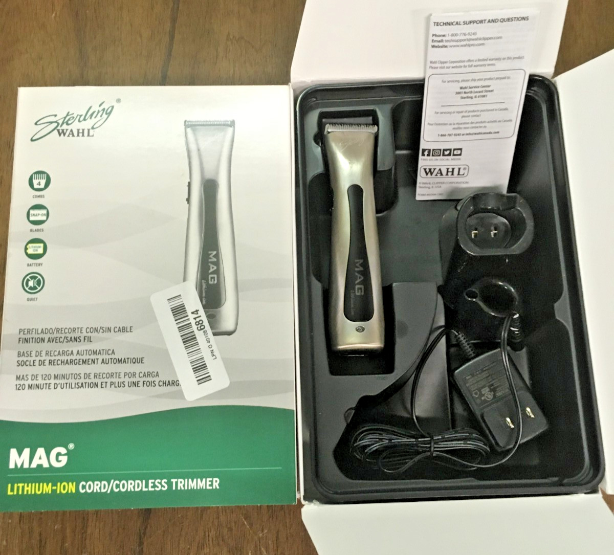 NICE Wahl Professional Sterling Mag Trimmer Rotary Motor Sil