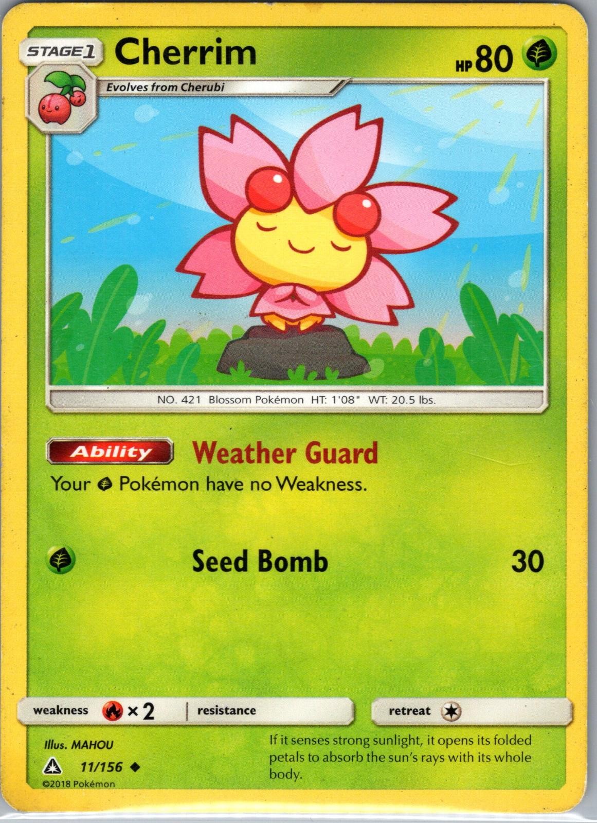 Cherrim 11/156 Uncommon Ultra Prism Pokemon Lightly Played