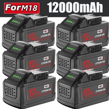 12AH For Milwaukee For M18 18V Extended Capacity Battery 48-11-1840 48-11-1890