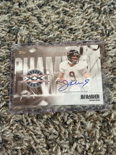 Jim McMahon #SBCS-JM 2026 Topps Flagship Super Bowl Champion Signature card