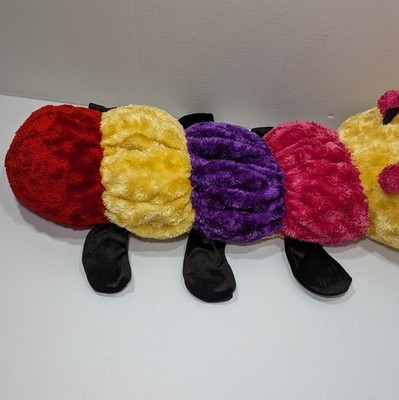 Dan Dee Caterpillar Plush Pink Red Purple Yellow Valentines Day