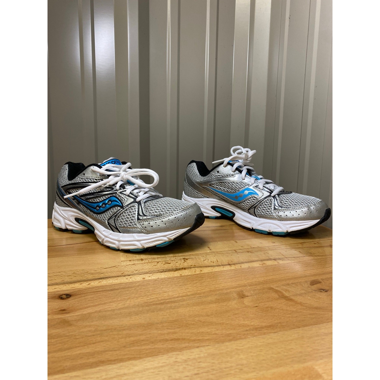 Saucony Cohesion 6 Silver/Blue Women's Size 9 