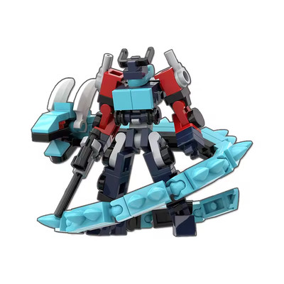 Mini Transforming Mech Robot Building Blocks   DIY Assembly Toy
