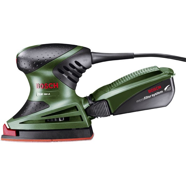 Bosch PSM 160 A Multi Sander 160W 102 x 62mm, 93mm