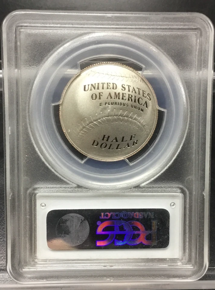 2014-S 50C Proof Baseball HoF Commemorative Half Dollar PCGS PF69DCAM F.S. - Image 4 of 4