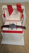 Omega De Ville Tresor 428.18.36.60.11.001 Burgundy (Red) New 6