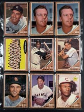 Lot Of 9 Vintage Cards 1962 Topps Baseball