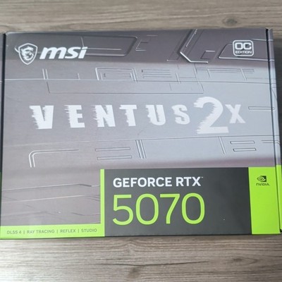 MSI GeForce RTX 5070 Ventus 2X OC Edition Ray Tracing DLSS Reflex HDMI/DP