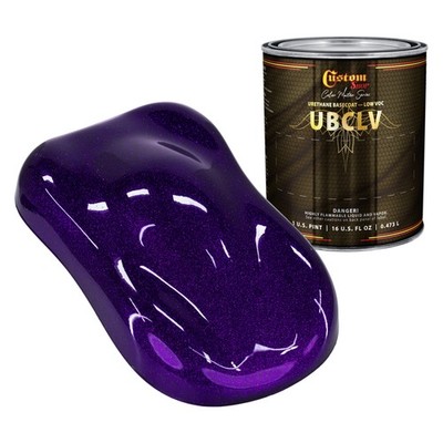 Urethane Ultra Flake Colors Automotive Paint - Purple Candy Flake Basecoat- Pint