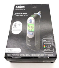 Braun Thermoscan 7 Digital Ear Thermometer,-Age-Adjusted Fever Guidance
