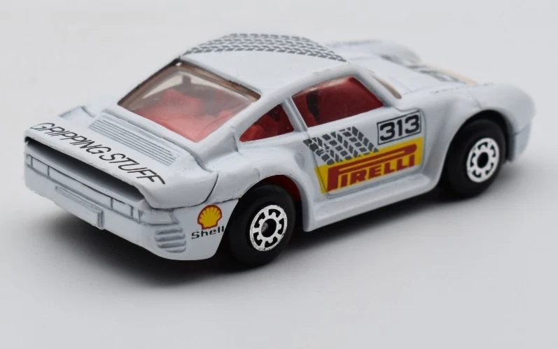 Matchbox Superfast Porsche 959 bianco #313 Pirelli. Made in Macao - Immagine 2 di 4