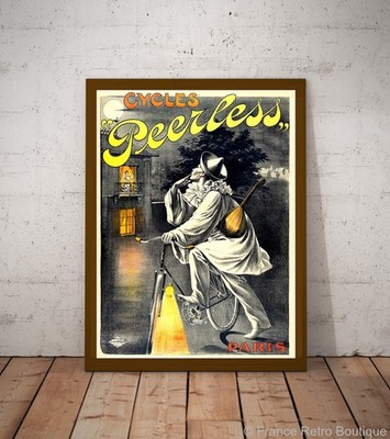Peerless Bicycles Vintage Bicycles Poster