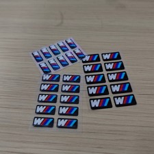 3*10 pcs M wheel Stickers Badges Decals Vinyl...